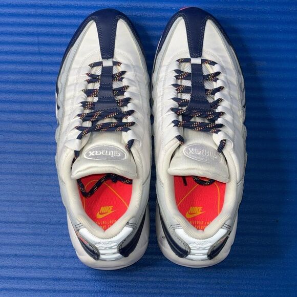 Size 9- Women’s Nike Air Max 95 307960-405 White Running Shoes Sneakers - Picture 5 of 8